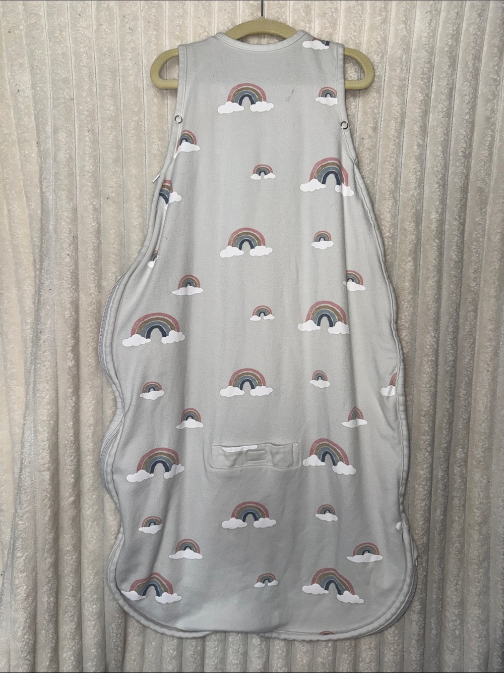 Woolino Baby Sleep Sack - Gray Rainbow Print - Picture 3 of 3